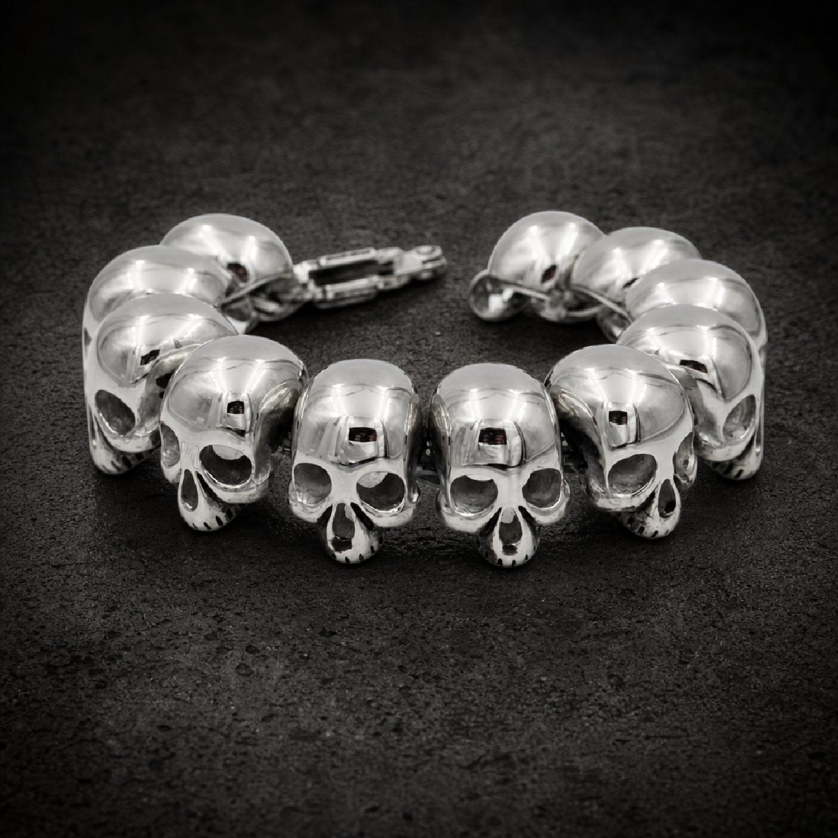 Skull Legion — 9" Skull Bracelet · 88grams