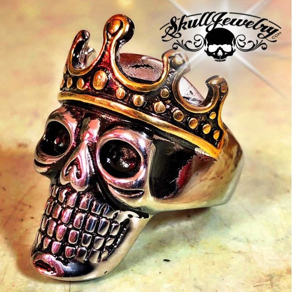 'Skull King' Stainless Steel Ring