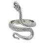 Viper Vow – 🐍 Serpent Coil Stainless Ring (#050stainless)