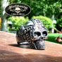 Space Cowboy - Big, Bold & Heavy Skull Ring with intricate detail (#640)