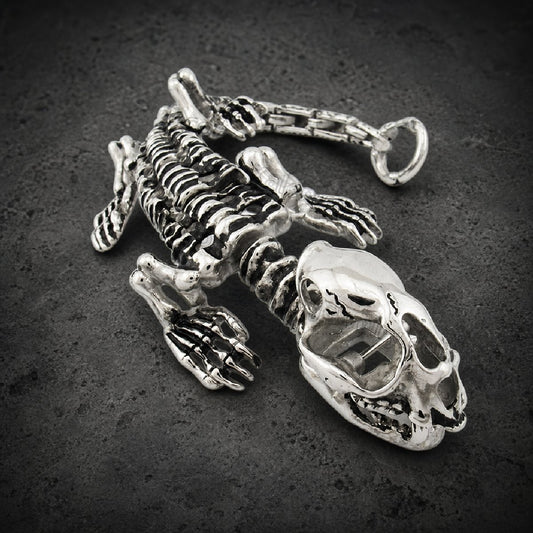 Stainless Steel Dinosaur Skeleton Bracelet