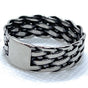 Stainless Color Basketweave Style Band Ring (#c448)