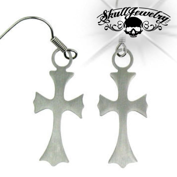 Stainless Steel Cross Earring