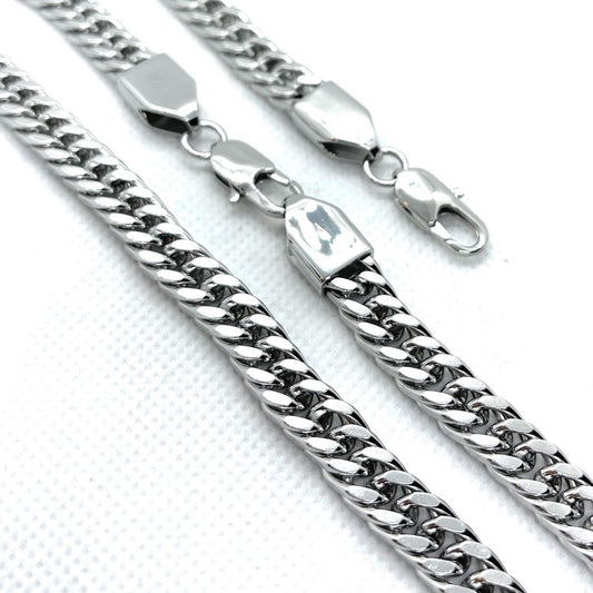 Stainless Steel Necklace/Bracelet Combo Set