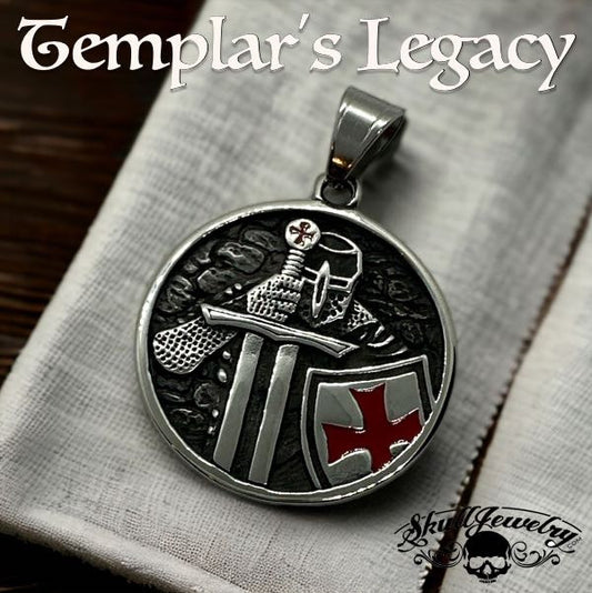 Templar's Legacy Pendant made of solid 316l stainless steel