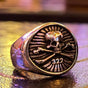 The 'Bonesmen' Solid Skull & Bones Ring (#322)