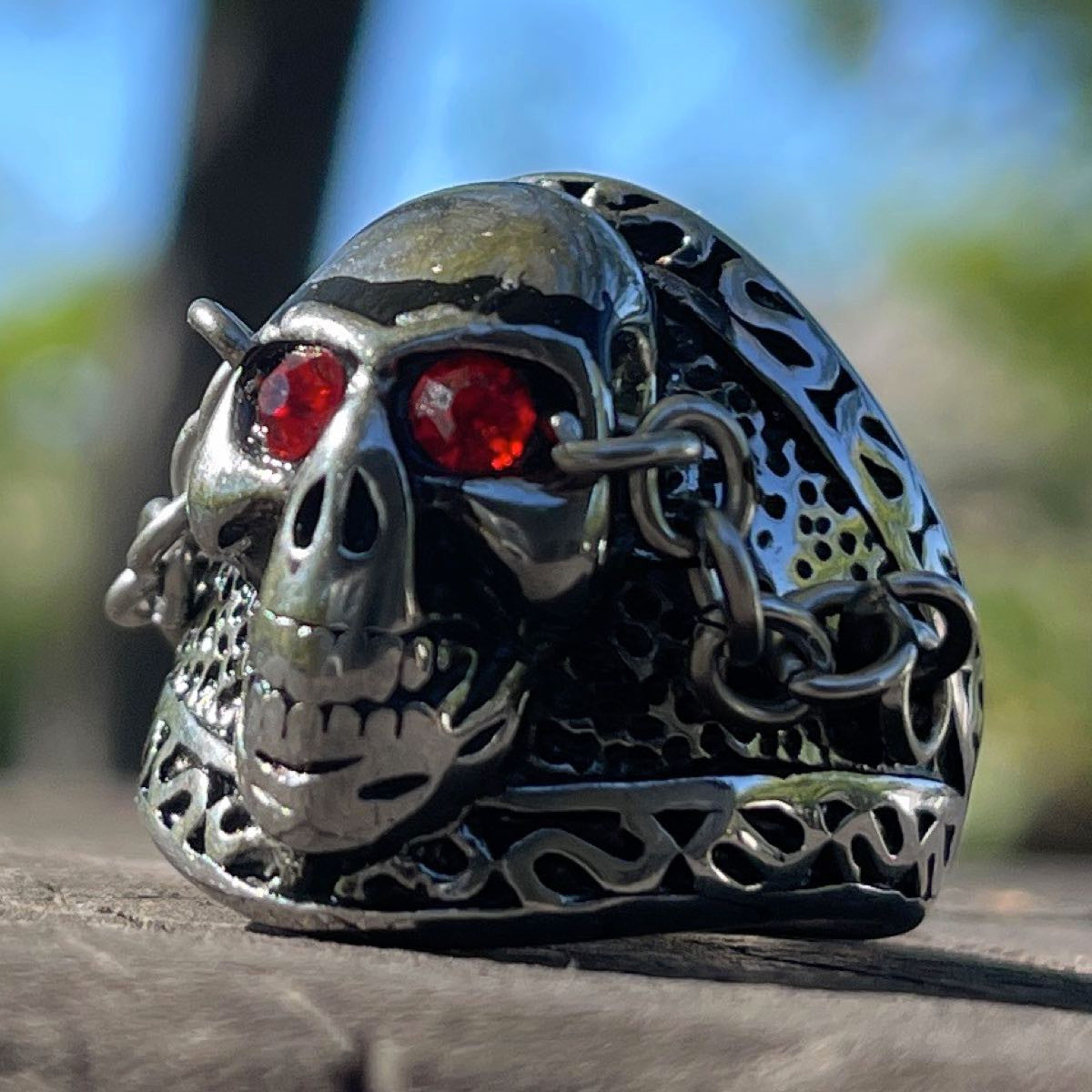 "The Chain" Fleetwood Mac Skull Ring