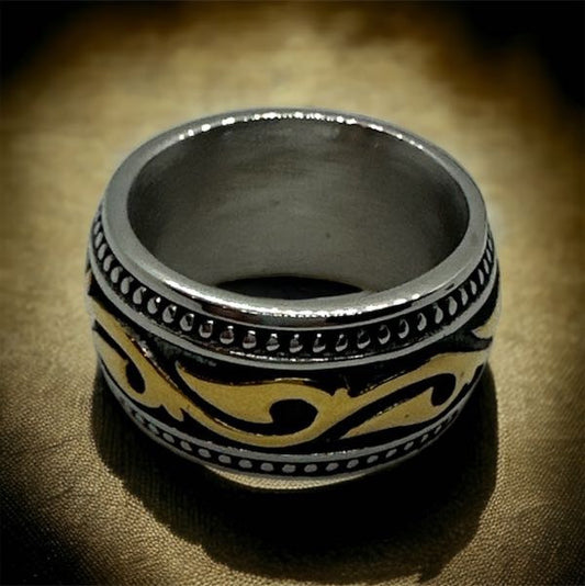 Tribal Tattoo Stainless Steel Ring