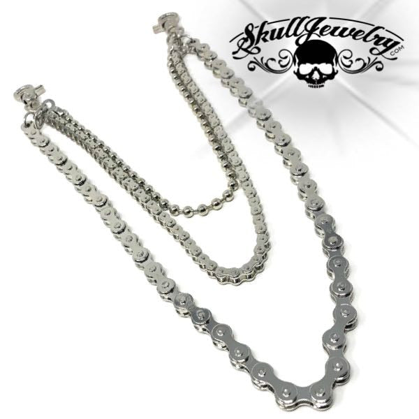 Motorcycle Chain Steel Skull Wallet Chain