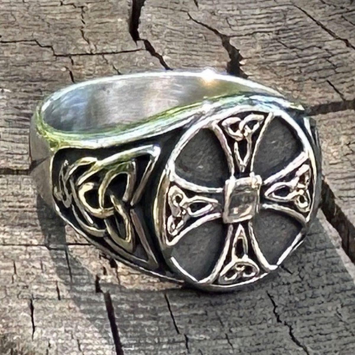 Viking Celtic Cross Ring