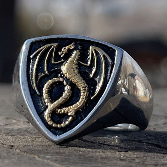 Vintage Gothic Dragon Ring