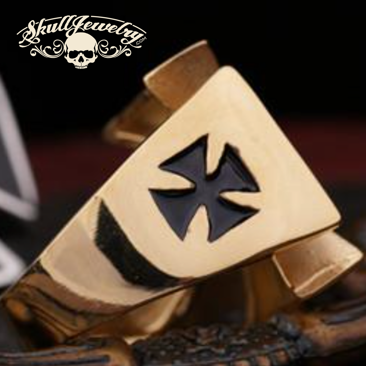 World War II Iron Cross Man's Stainless Steel Fashion Ring