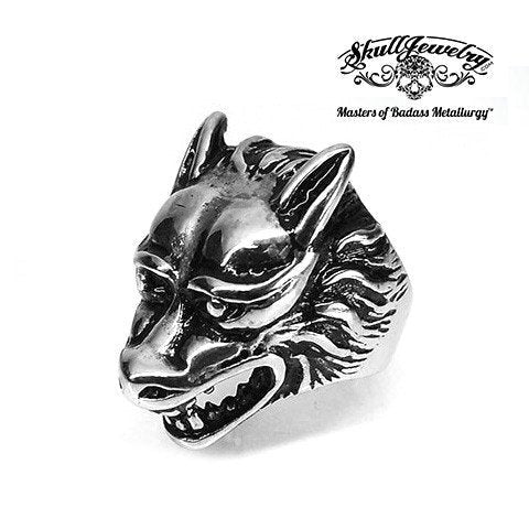 Grinning Werewolf Ring