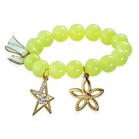 Yellow Starburst & Flower Bracelet