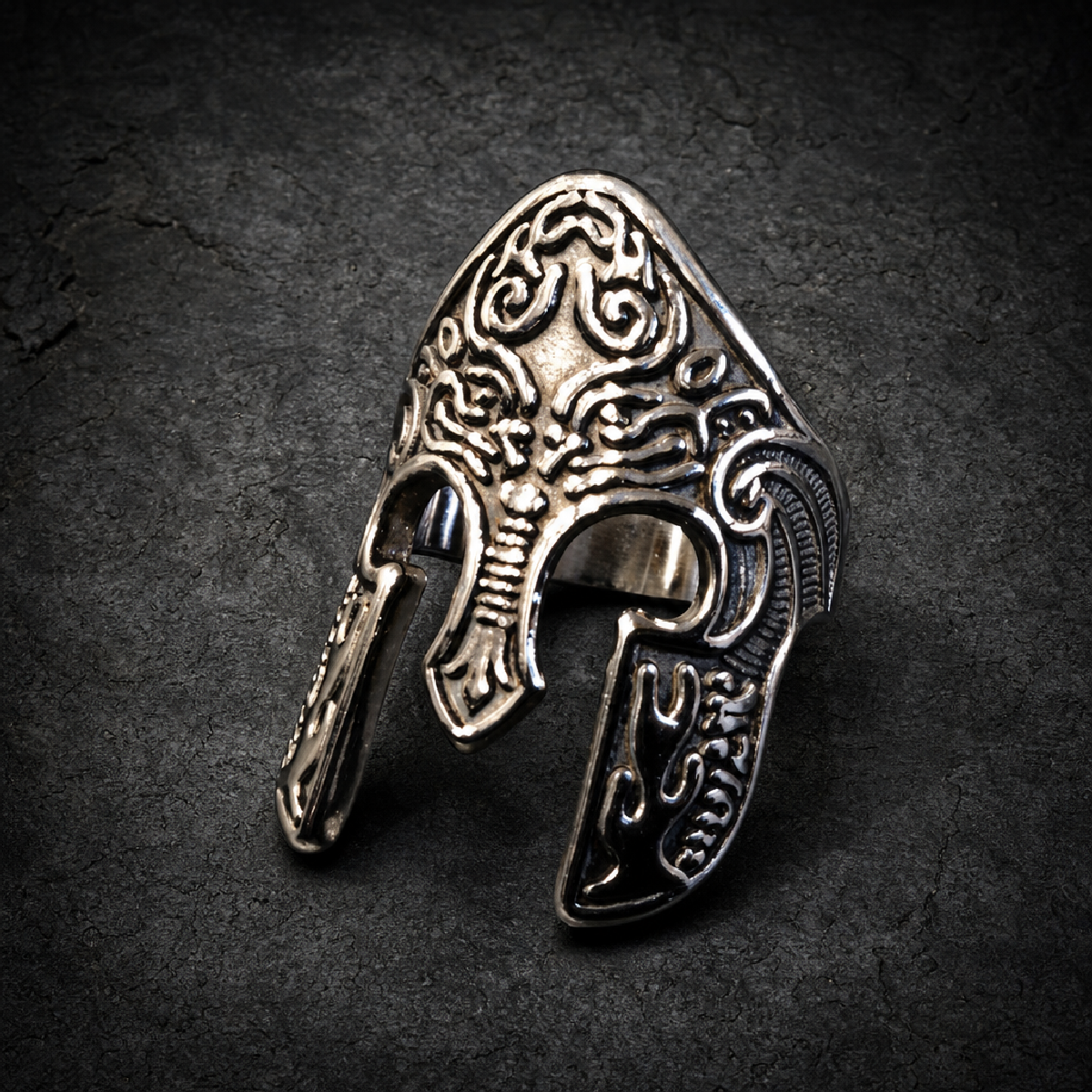 Achilles - Stainless Steel Ring - 316L stainless steel unisex jewelry (R0344)
