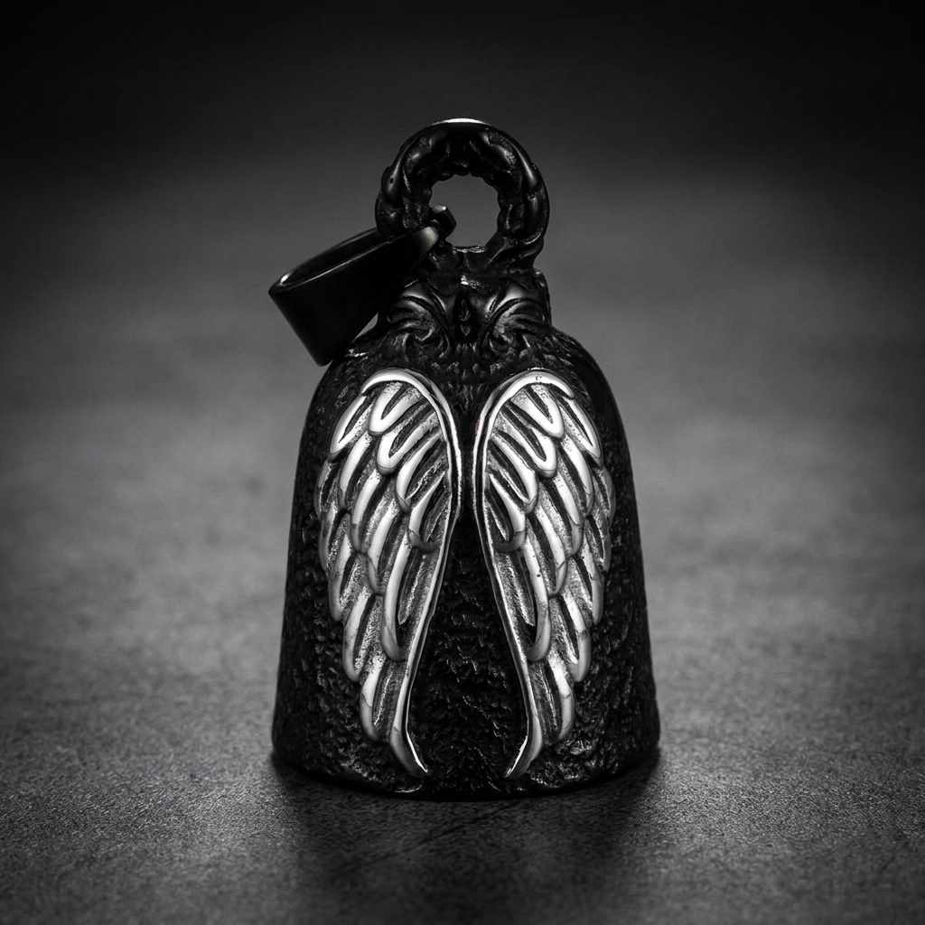 Midnight Angel Wing Biker Bell - image 3