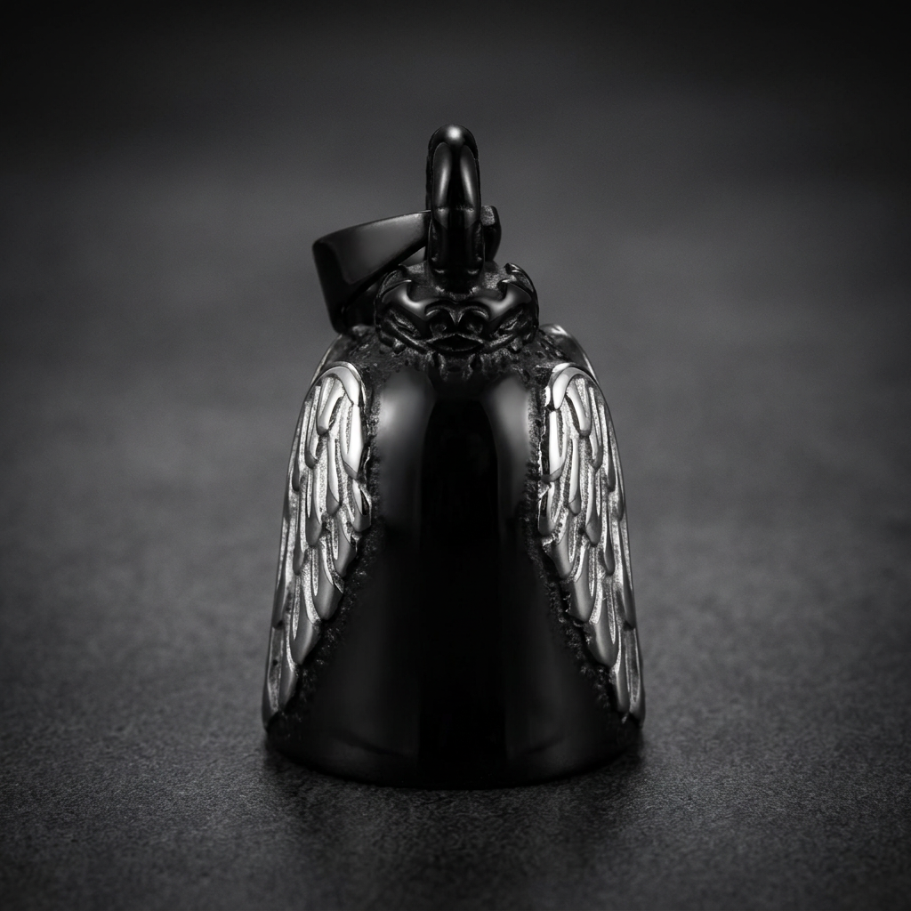 Midnight Angel Wing Biker Bell - image 4