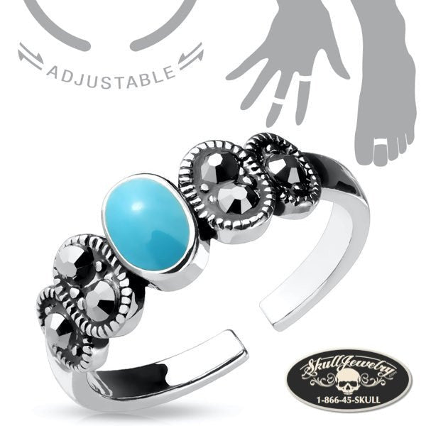 'L.A. Woman' Adjustable Mid/Tow or Finger Ring