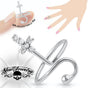 Sign of the Cross Adjustable Mid/Tow or Finger Ring (#adj008)