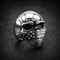 American Flag Skull Ring (#R0600)