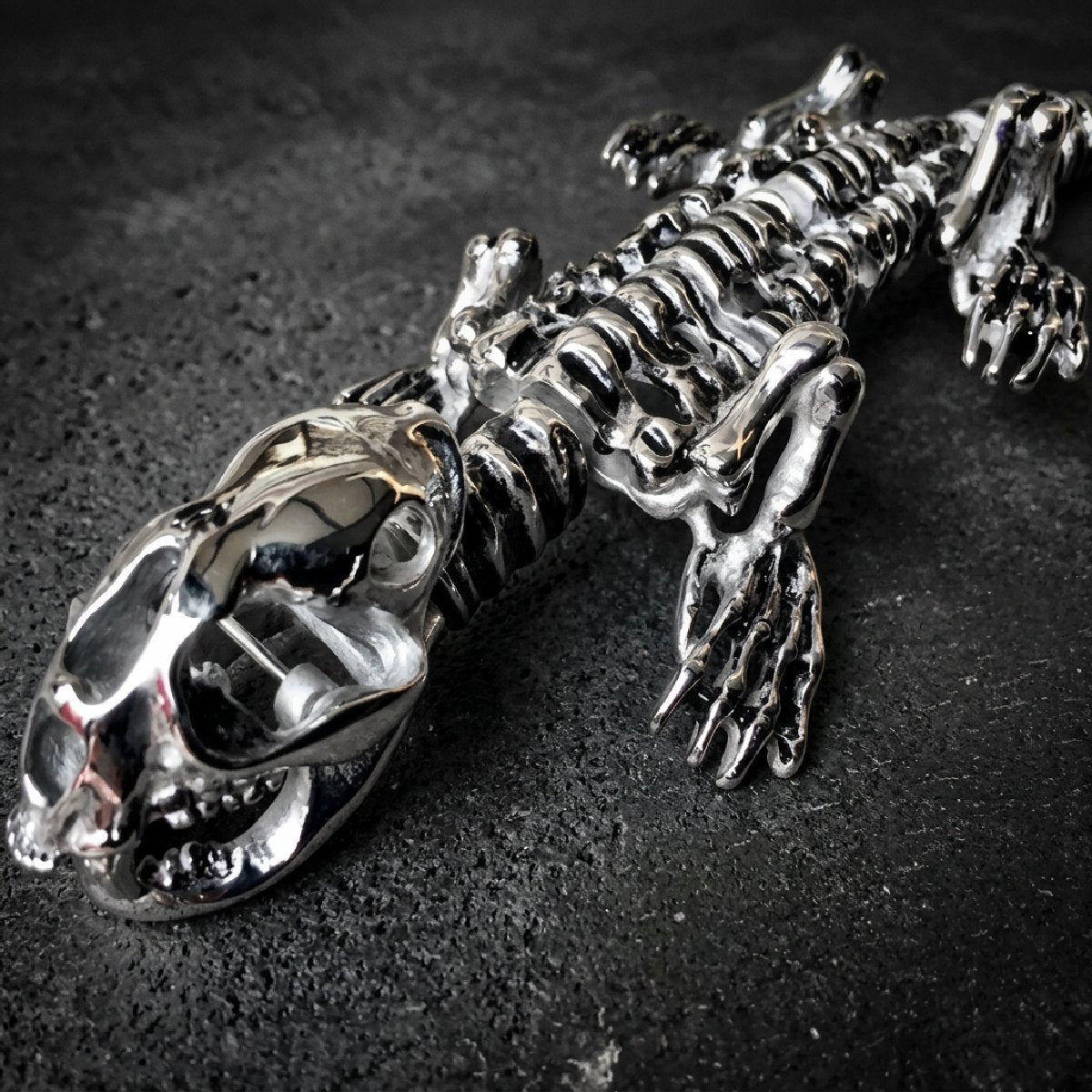Ancient Predator — Dinosaur Skeleton 9" Bracelet · 124 grams
