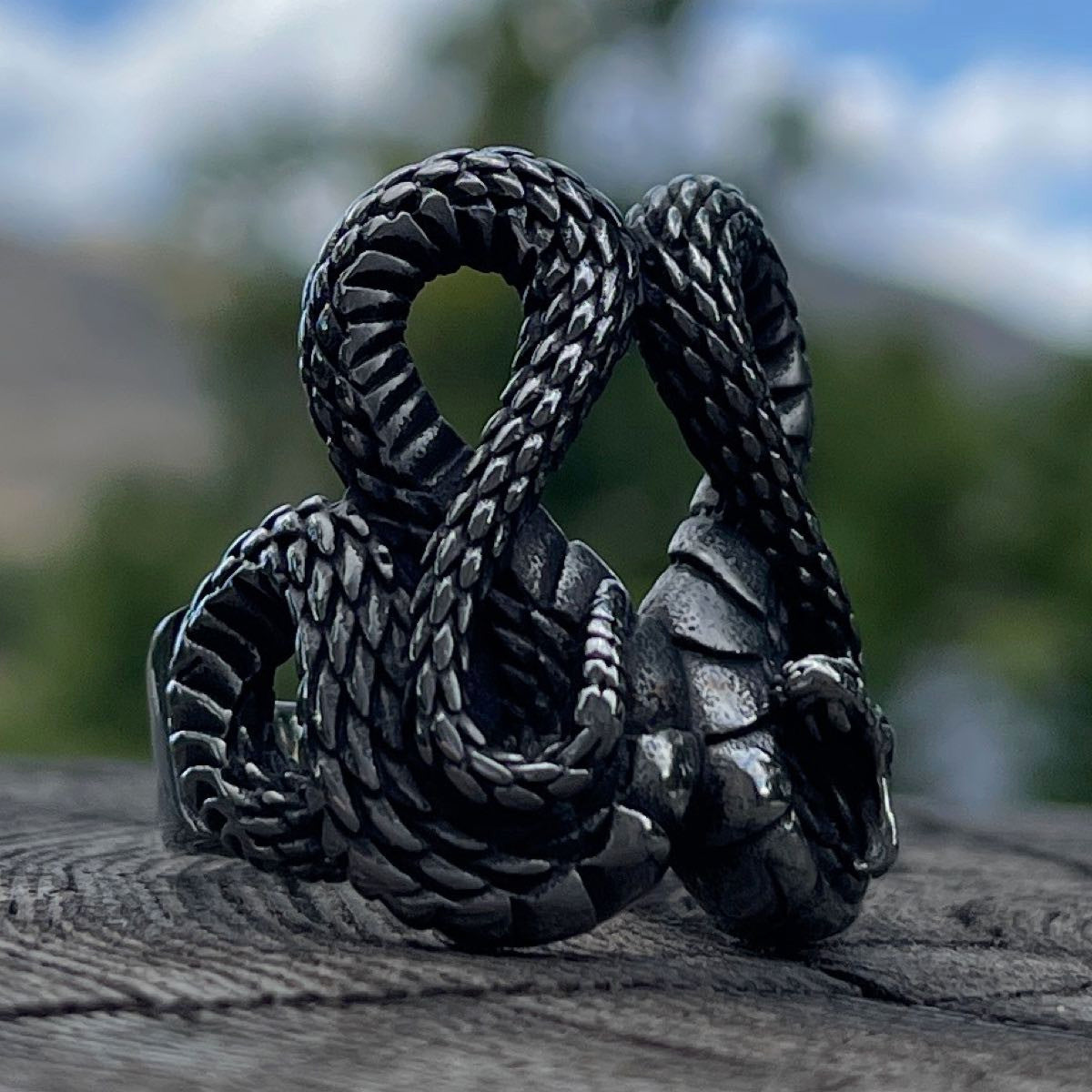 anello serpente a sonagli - squame rettile