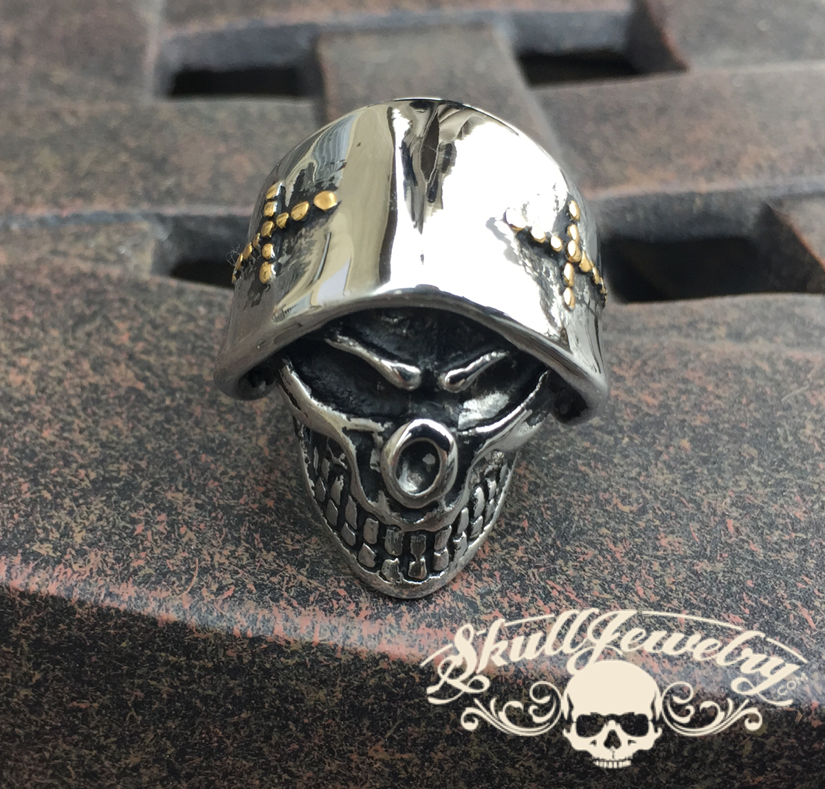 Angel of Death Skull Ring