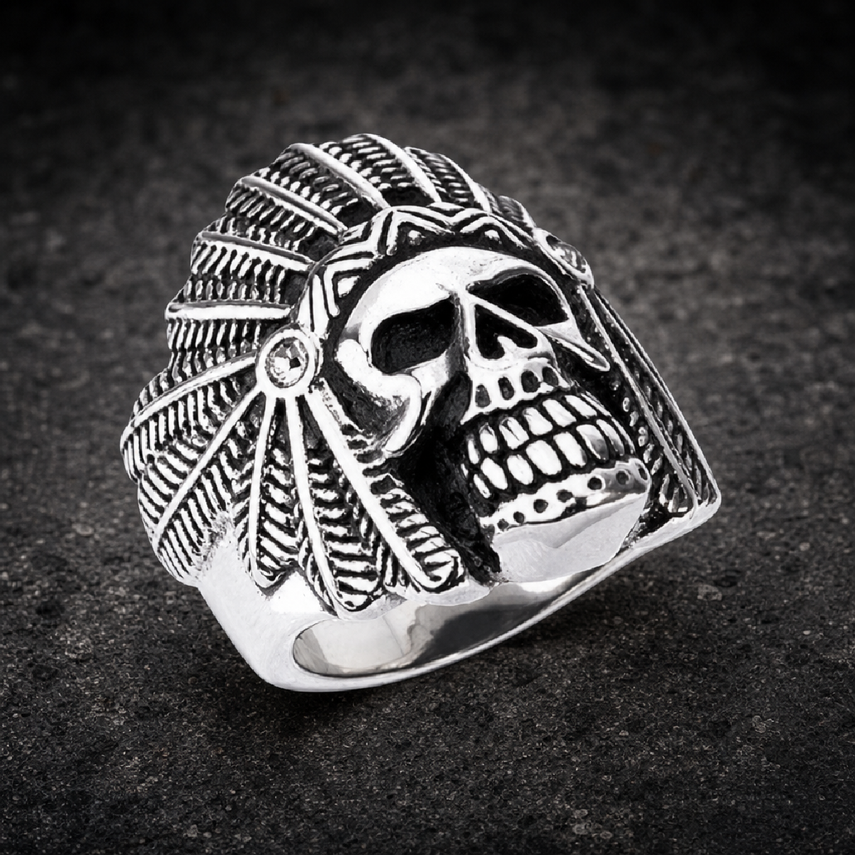 Apache Death Skull Ring (#R0471)
