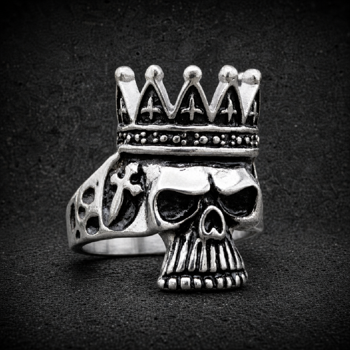 Ape King Skull Ring - 316L stainless steel unisex jewelry (R0748_SIZE08)