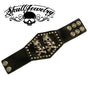 Two Tickets To Paradise Skull Bracelet w/Studs (#ba021)