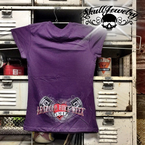 back - 2014 Women's Arizona Bike Week Rally T-Shirt (wts002)