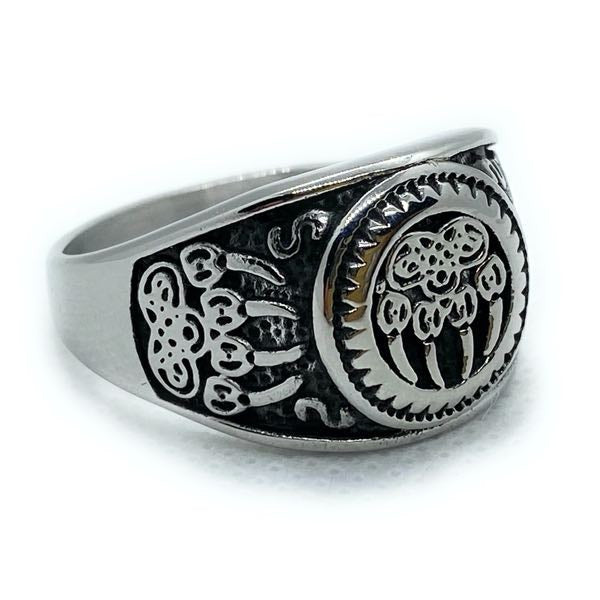 bear paw stainless steel ring