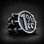 Big & Bold 1%er Biker Ring w/Claws (#R0430)