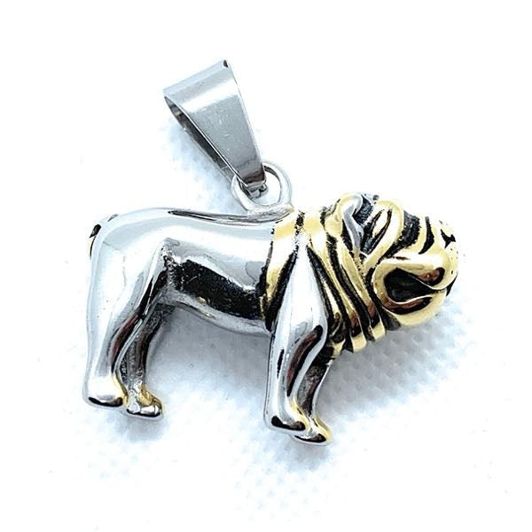 big bold and heavy bulldog pendant