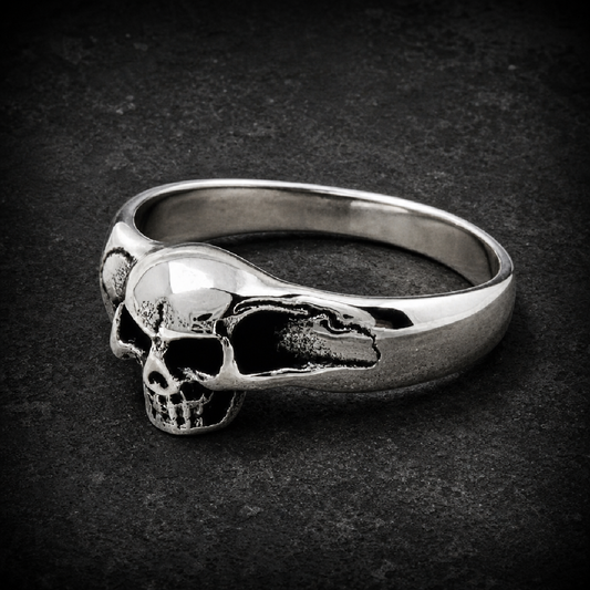 Bitty Badass - Skull Ring - 316L stainless steel unisex jewelry (R0330)