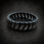 Black Bonedaddy Ring™ | Black Skeletal Ribcage Band (#R0858)