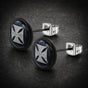 Black Cross Earrings (#E095)