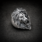 BLACK 'King Leonidas' the Lion - Big, Bold & Heavy Ring (#R0463)