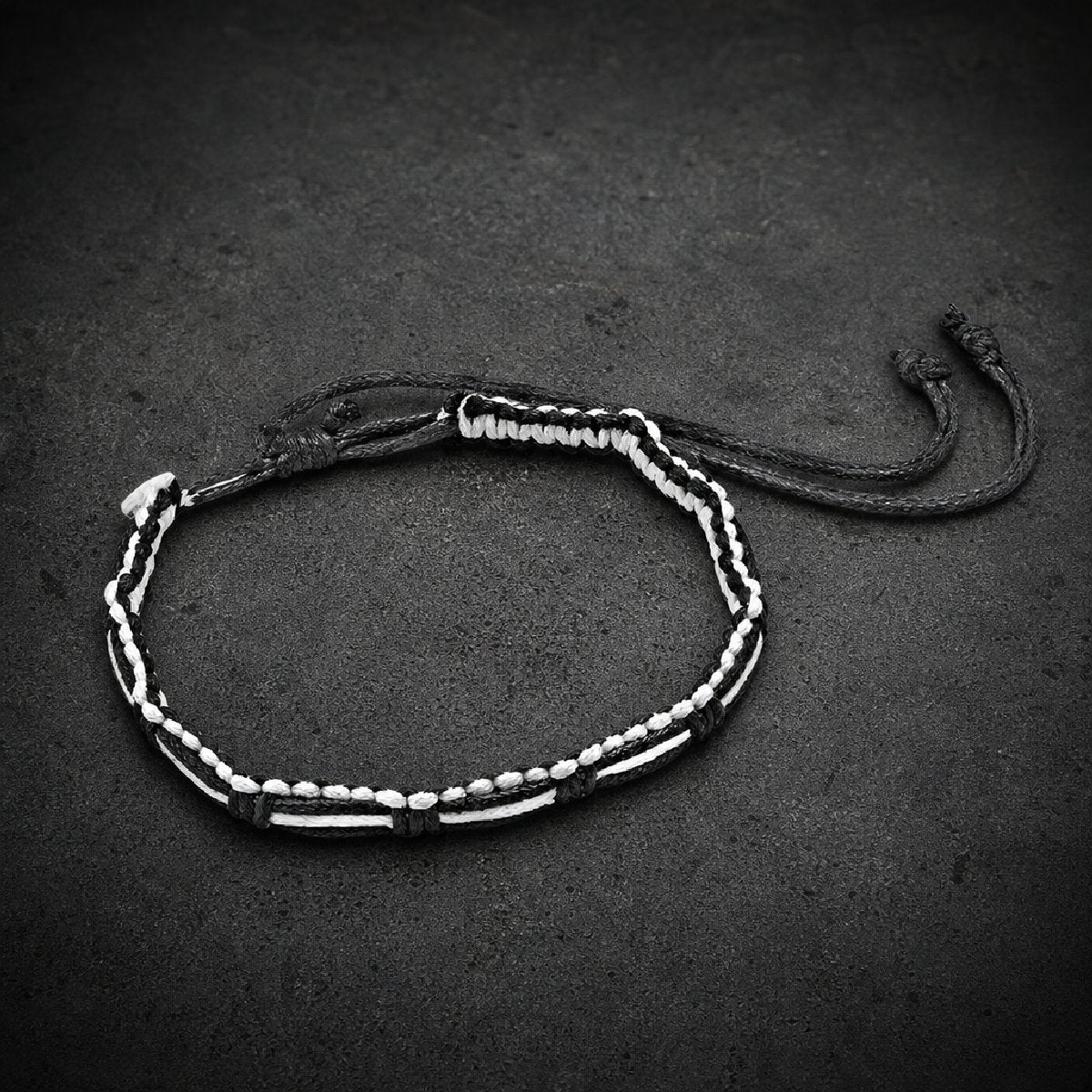 Black/White Friendship Bracelet (#ba066)