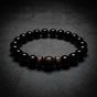 Black Onyx & Labradorite Bracelet (#B0049)