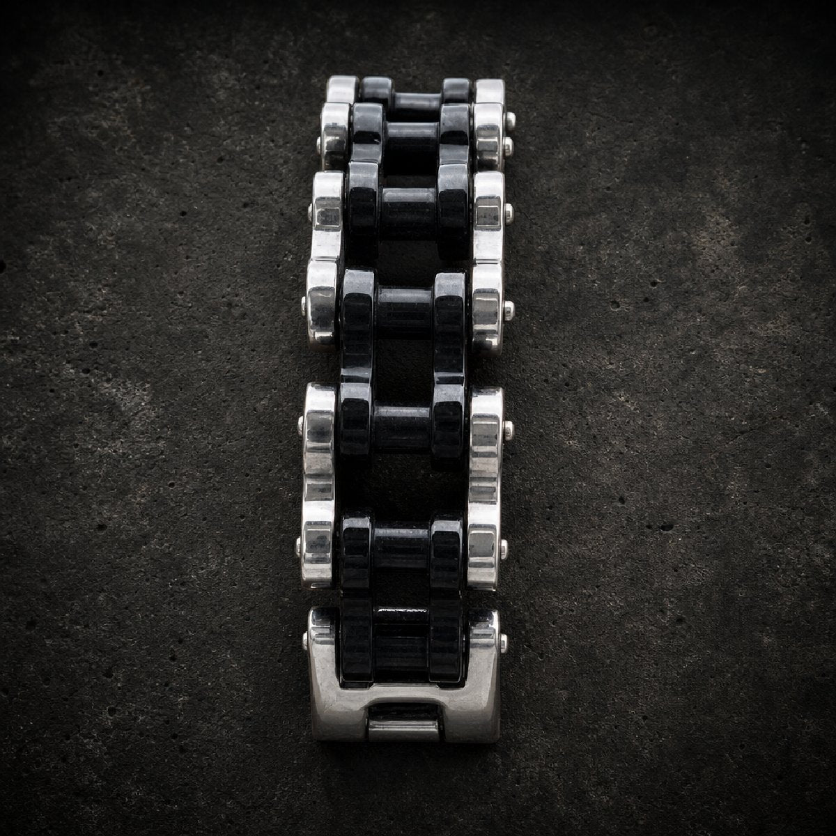 Blackout Chain — Heavy Link Bracelet w/ 9" · 207g