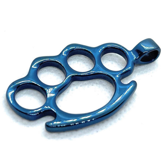 blue 'Knuckle Duster' Pendant