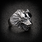Born to be Wild - Black Wolf Stainless Steel Ring (#R0774)