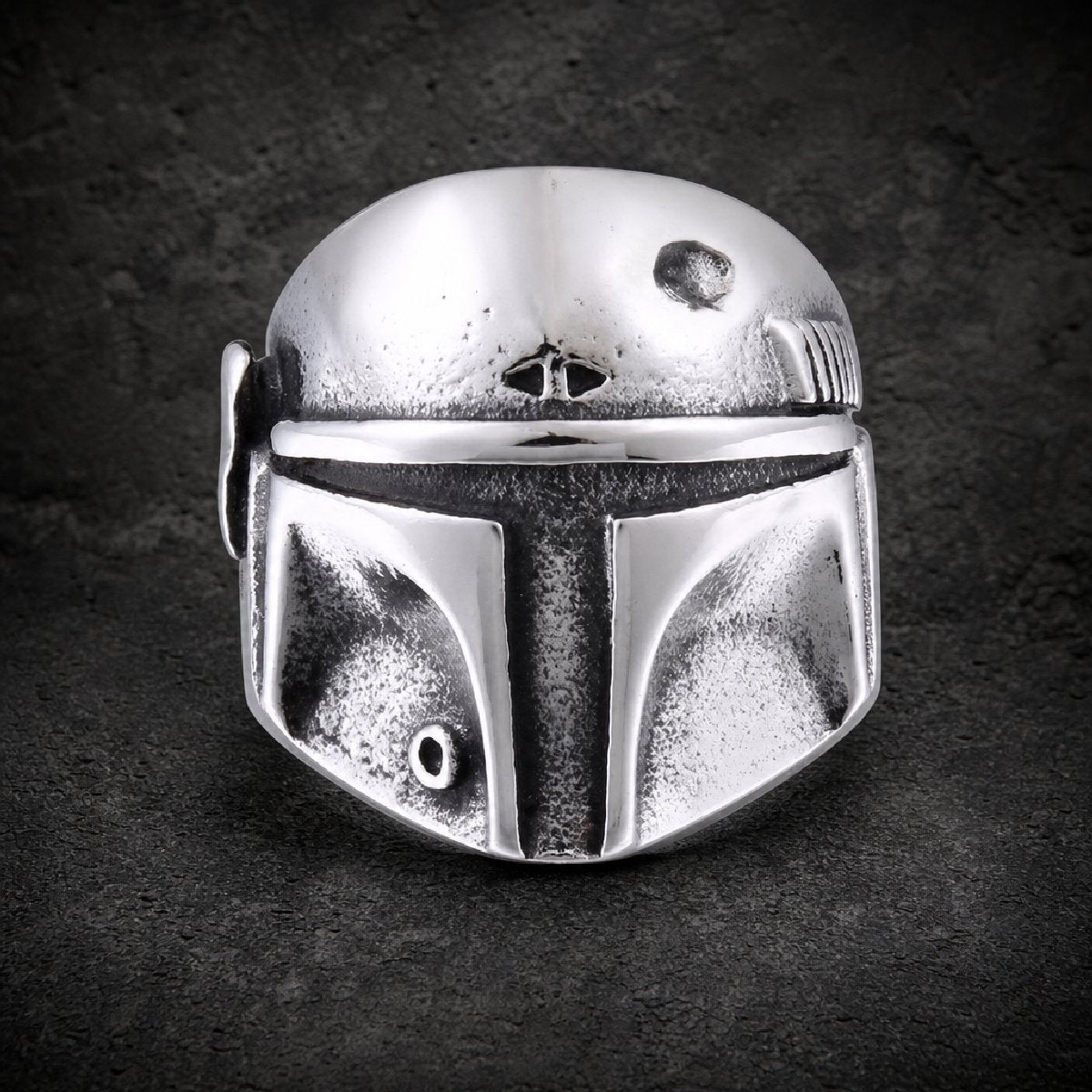 Bounty Hunter Helmet — Helmet Ring - 316L stainless steel unisex jewelry, bounty hunter helmet stainless ring, 316l stainl…