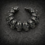 Death's Brigade — 8.66" Skull Link Bracelet (#B0162)