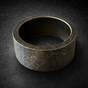 Breaking the Law - Heavy, Bold & Wide Hammered Metal Ring (#R0416)