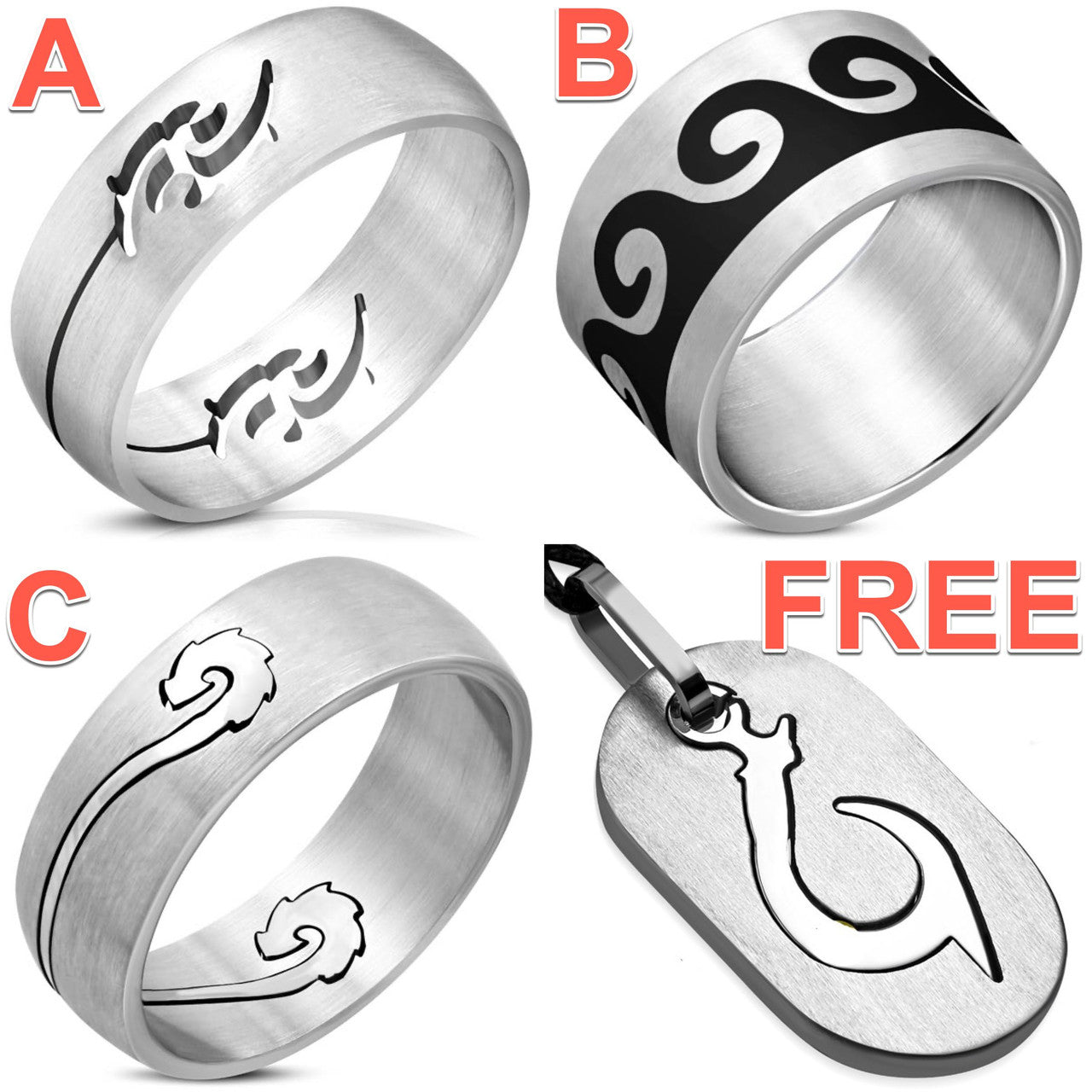 buy one ring get a free necklace