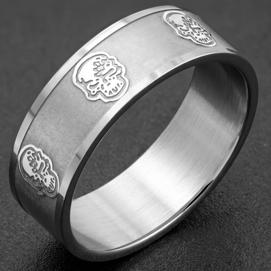 'Burnin For You' Skull Face Band (#c262)
