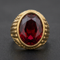 You're More Than a Number in My Little Red Book Red/Gold Ring (#c347)