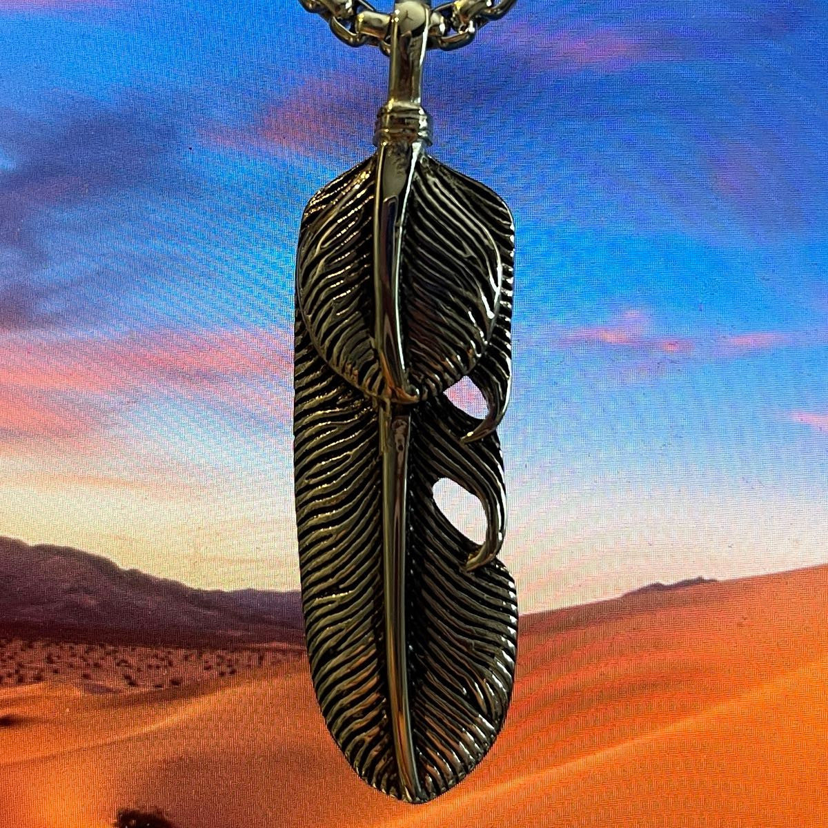 Native American Feather Pendant